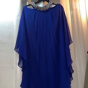 XSCAPE PARTY DREES ROYAL BLUE SIZE 14